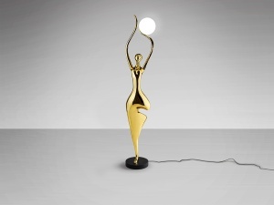 FIGURINA DECORATIVA( VEIOZA) CU LED, EL ARBOL, 84CM, FIBRA DE STICLA, RASINA SI LED, DESIGN MODERN - Img 4