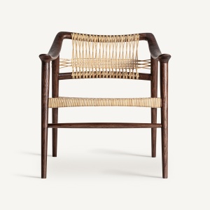 FOTOLIU BUER 35159 , MARO SI NATURAL, CONFECTIONAT DIN LEMN DE FRASIN SI RATTAN, STIL BOHO - Img 2