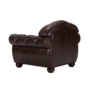 FOTOLIU CHESTERFIELD, DIN LEMN SI PIELE NATURALA, CULOARE MARO, ARTIM SELECTION - Img 5