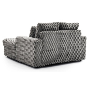 FOTOLIU CONFORTABIL, ARTIM MEBLE, REALIZAT DIN MATERIAL TEXTIL PLUS GRI SI LEMN, STIL MODERN - Img 6