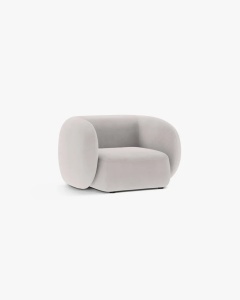 FOTOLIU CONFORTABIL KATE, GRI DESCHIS, 108X89 CM, TAPITAT CU TAPITERIE DIN TEXTIL CATIFEA SALVADOR, MICADONI