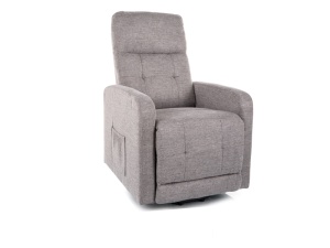 FOTOLIU CONFORTABIL OTUS II, GRI 07, TAPITERIE DIN TEXTIL BREGO, CU FUNCTIE DE RABATARE, STIL MODERN