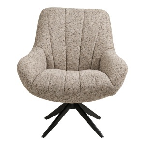 FOTOLIU DE RELAXARE ROTATIV GRANDOLA, DIN METAL SI TEXTIL, CULOARE GRI, HOUSE NORDIC - Img 3