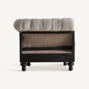 FOTOLIU DEOSEBIT, DIN LEMN SI TEXTIL, CULOARE BEJ/NEGRU, DESIGN CONTEMPORAN, VICAL HOME - Img 3
