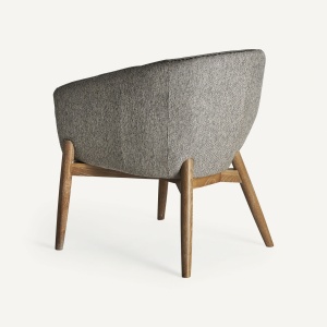 FOTOLIU DEOSEBIT NEIVE, DIN LEMN DE FRASIN, POLIESTER SI PIELE, DESIGN VINTAGE, VICAL HOME - Img 5