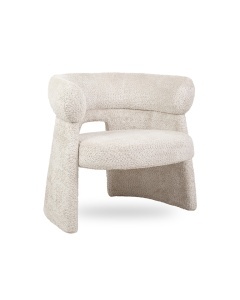 FOTOLIU ELEGANT MADAME BEJ, CONFECTIONAT DIN TEXTIL CHENILLE SI METAL, STIL MODERN