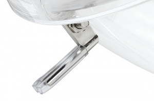 FOTOLIU EXCLUSIVIST BUBBLE STAND 2, ALB/TRANSPARENT/CROM, DIN ACRIL SI PIELE ECOLOGICA, STIL MODERN - Img 4