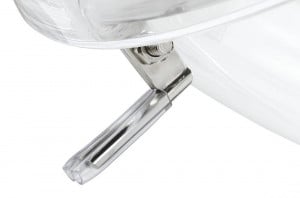 FOTOLIU EXCLUSIVIST BUBBLE STAND 2, GRI DESCHIS/TRANSPARENT/CROM, DIN ACRIL SI CASMIR, STIL MODERN - Img 4