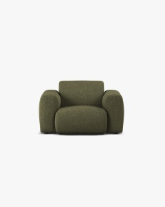FOTOLIU LOUNGE MOLINO, 100X108, VERDE, CU TAPITERIE DIN TEXTIL CHENILLE EDEN, MICADONI