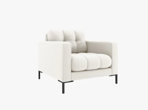 FOTOLIU MAMAIA, BEJ DESCHIS NEVE, CU TAPITERIE DIN TEXTIL FIN, MICADONI - Img 2