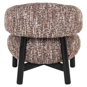 FOTOLIU ORNELLA HAZEL, 214211, MARO/NEGRU, CONFECTIONAT DIN PAL, SPUMA, LEMN DE PIN SI 100% POLIESTER, STIL MODERN - Img 4