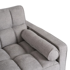 FOTOLIU RABATABIL, ARTIM MEBLE, CU SPATIU DE SOMN, REALIZAT DIN TEXTIL GRI, STIL MODERN - Img 11