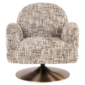 FOTOLIU ROTATIV KAGNEY OMARA, 213569, MARO/BRONZ/NISIPIU, CONFECTIONAT DIN PAL, SPUMA, LEMN DE PIN SI 100% POLIESTER, STIL MODERN - Img 3