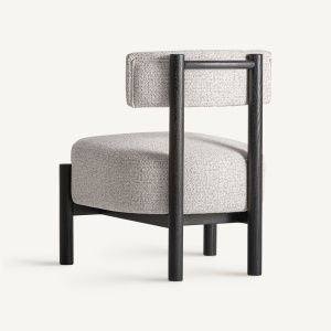 FOTOLIU SINDHU, REALIZAT DIN LEMN DE FRASIN SI TEXTIL, CULOARE BEJ/GRI, REALIZAT MANUAL, VICAL HOME - Img 4