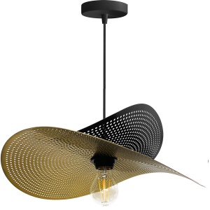 Lampă de tavan APP1472-1CP black/old gold - Img 1