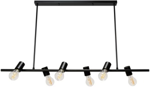 Lampă de tavan din metal, negru industrial APP480-6CP - Img 2