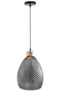 Lampă de tavan din sticlă Chihlimbar Retro Black APP897-1CP - Img 3