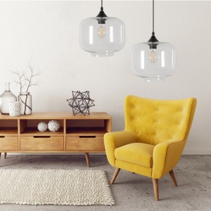 LAMPA DE TAVAN SUSPENDABILA din sticla APP312-1CP LOFT - Img 3