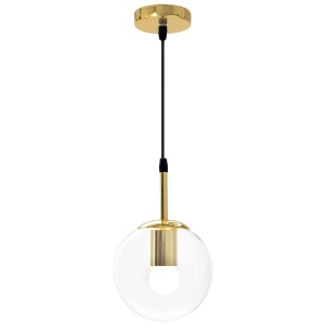 Lampa DE TAVAN SUSPENDABILA din sticla Sfera Auriu APP686-1CP - Img 2
