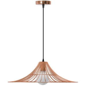 Lampa DE TAVAN SUSPENDABILA Plata rotunda Loft roz Aurie APP483-1CP - Img 3