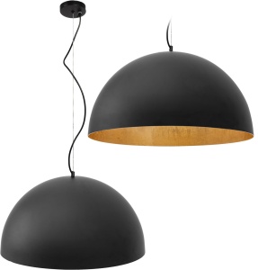 Lampă de tavan suspendată neagra 50cm APP379-1CP