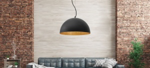 Lampă de tavan suspendată neagra 50cm APP379-1CP - Img 4
