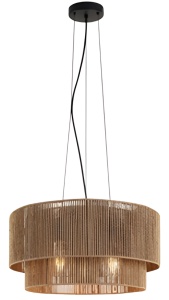 Lampă suspendată APP1837-1CP NATURE BLACK - Img 1