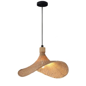 LAMPĂ SUSPENDATĂ DIN BAMBUS APP1642-1CP 30cm - Img 3