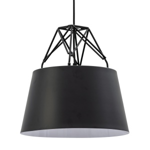 Lampă suspendată din tavan de metal negru APP422-1CP - Img 2