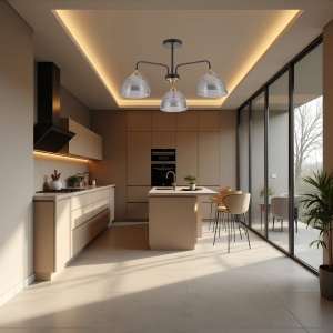 Lampă suspendată G084-3C BLACK GREY - Img 2