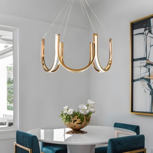 Lampă suspendată LED APP1749-CP Gold - Img 2