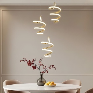 Lampă suspendată LED G075-3CPR Gold - Img 2