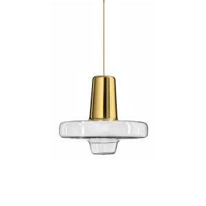 Lampă suspendată Metal Sticlă Aurie LED APP553-1CP - Img 2