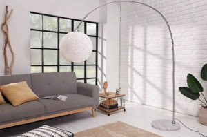 LAMPADAR COCOONING 205CM DIN CANEPA SI METAL COD 40685 - Img 2