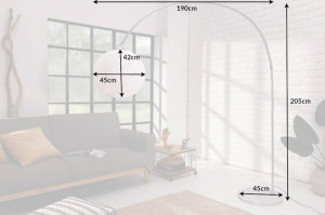 LAMPADAR COCOONING 205CM DIN CANEPA SI METAL COD 40685 - Img 7