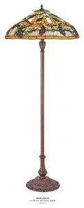 LAMPADAR DEOSEBIT TIFFANY, COD 55961+PFL10, DIN METAL SI STICLA