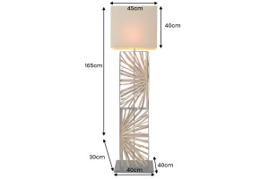 LAMPADAR DIN LEMN, 165CM, EUPHORIA, DIN LEMN SI ABAJUR TEXTIL, ARTIM GROUP SELECTION - Img 2