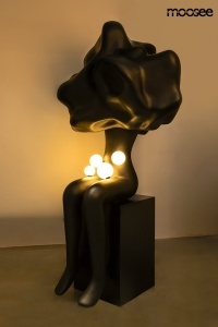 LAMPADAR HUMAN IN THE CLOUDS, NEGRU, CONFECTIONAT METAL SI FIBRA DE STICLA, STIL MODERN - Img 5
