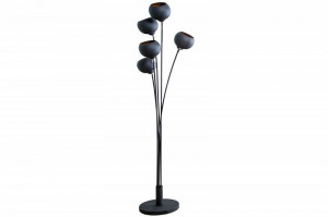 LAMPADAR MAGMA NEGRU/AURIU 170CM DIN METAL COD 37004 - Img 6