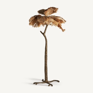 LAMPADAR MODERN KELLIE 147CM, DIN METAL SI CANEPA, DESIGN EXCLUSIVIST, VICAL HOME