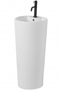LAVOAR DE PODEA, BLANKA, 84 CM, ALB, DIN CERAMICA, CALITATE SUPERIOARA - Img 5