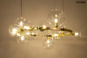 LUSTRA ALURE 85 GOLD, CONFECTIONATA DIN METAL SI STICLA, STIL MODERN - Img 2
