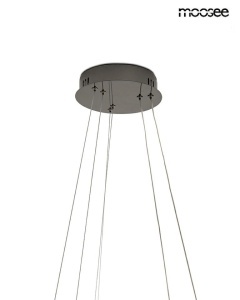 LUSTRA ANILLO 2, CROM/NEGRU, CONFECTIONATA DIN METAL, ACRIL SI ALUMINIU, STIL MODERN - Img 5