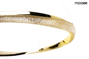 LUSTRA ANILLO 60, AURIE, CONFECTIONATA DIN METAL SI ALUMINIU, STIL MODERN - Img 4