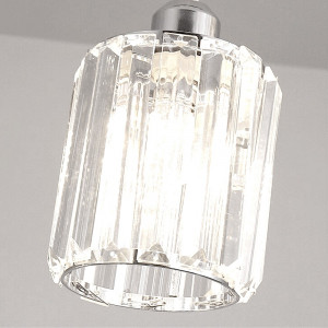 LUSTRA CRYSTAL SILVER APP510-3CPR, 12X13 cm, ARGINTIU, DIN METAL SI STICLA, STIL MODERN, TU - Img 3