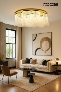LUSTRA FIREFLY 180, AURIE, CONFECTIONATA DIN METAL SI ACRILIC, STIL MODERN