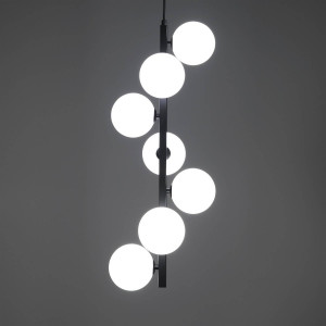 LUSTRA MODERNA, GRAPES, COD 5092, STIL MODERN, REALIZAT DIN METAL SI STICLA - Img 2