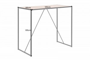 MASA BAR, SLIM LINE 120CM, FURNIR/ METAL, COD 43277, DESIGN INDUSTRIAL - Img 4