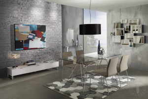 MASA BIROU 180CM, SPILLO CROM, COD 1067, STIL MODERN, REALIZATA DIN METAL SI STICLA - Img 3