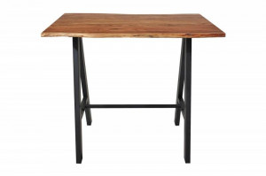 MASA DE BAR 120CM, MAMMUT, DIN LEMN MASIV SI METAL, COD 43672, DESIGN INDUSTRIAL - Img 3